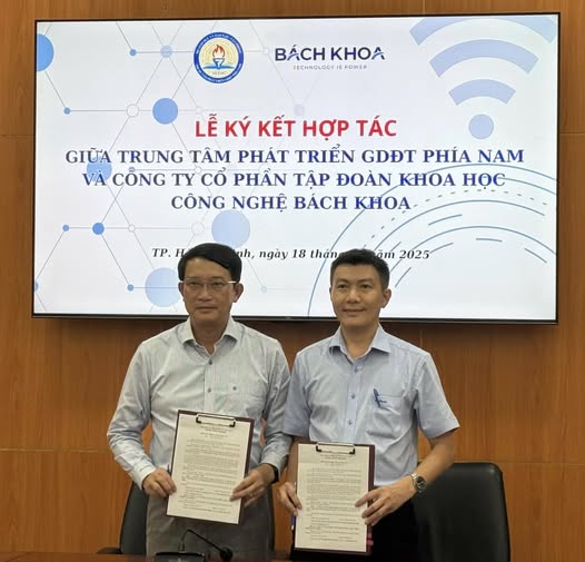 Tập đoàn KHCN Bách Khoa ký kết hợp tác cùng Trung tâm Phát triển GDĐT phía Nam